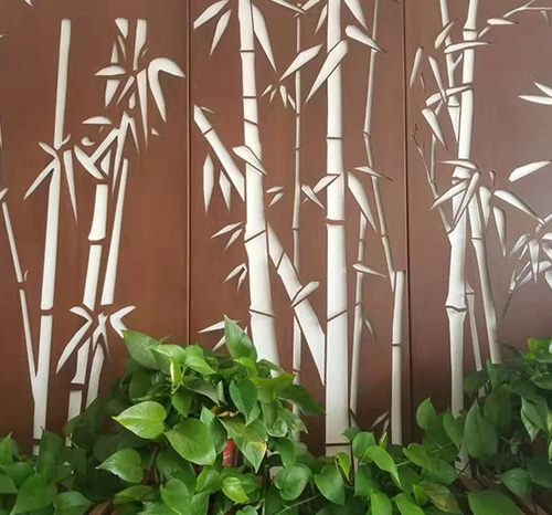 静安锈钢板屏风