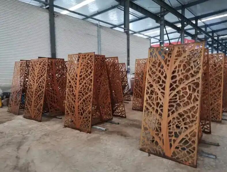 静安锈钢板屏风